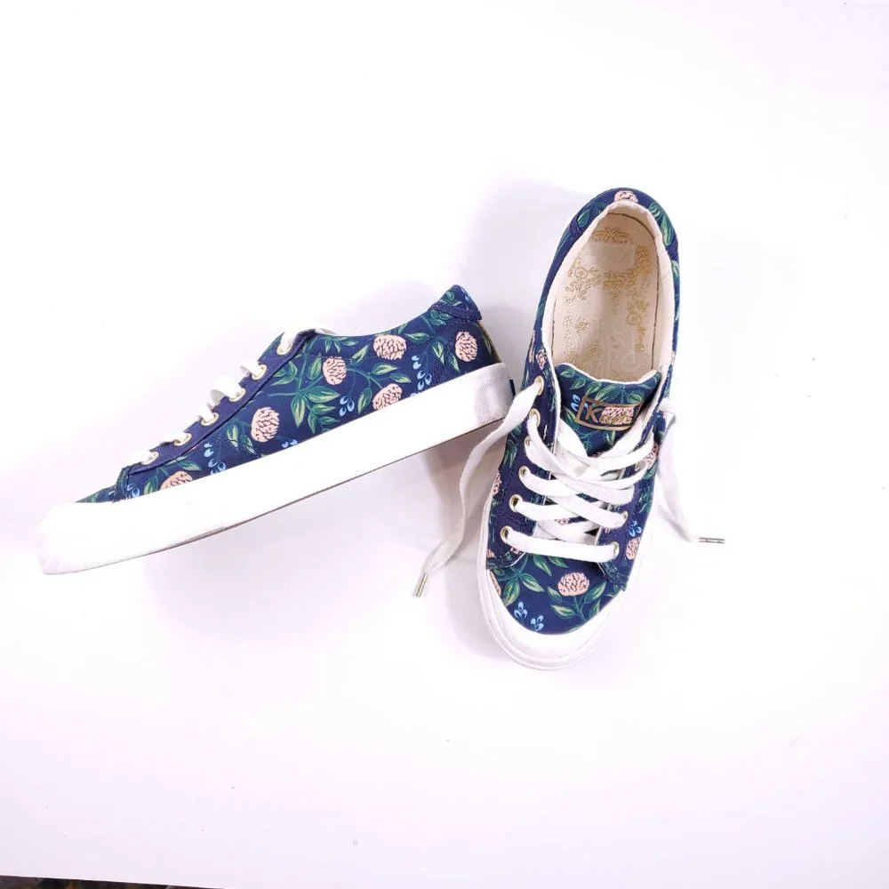 Navy Blue Gold Clover Keds - Picture 2 of 8
